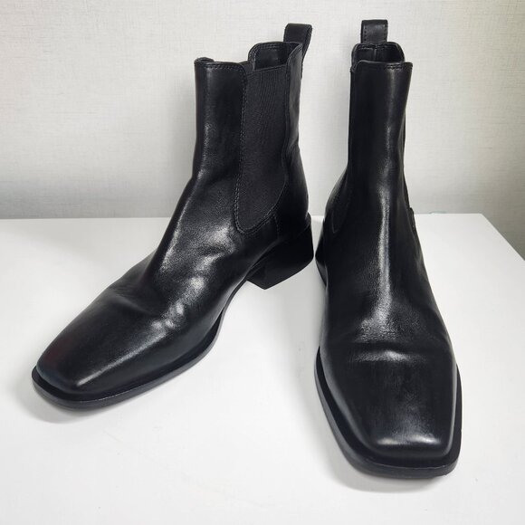 Sam Edelman Thelma Chelsea Leather Boots Women's Size 9 Black - Picture 1 of 12